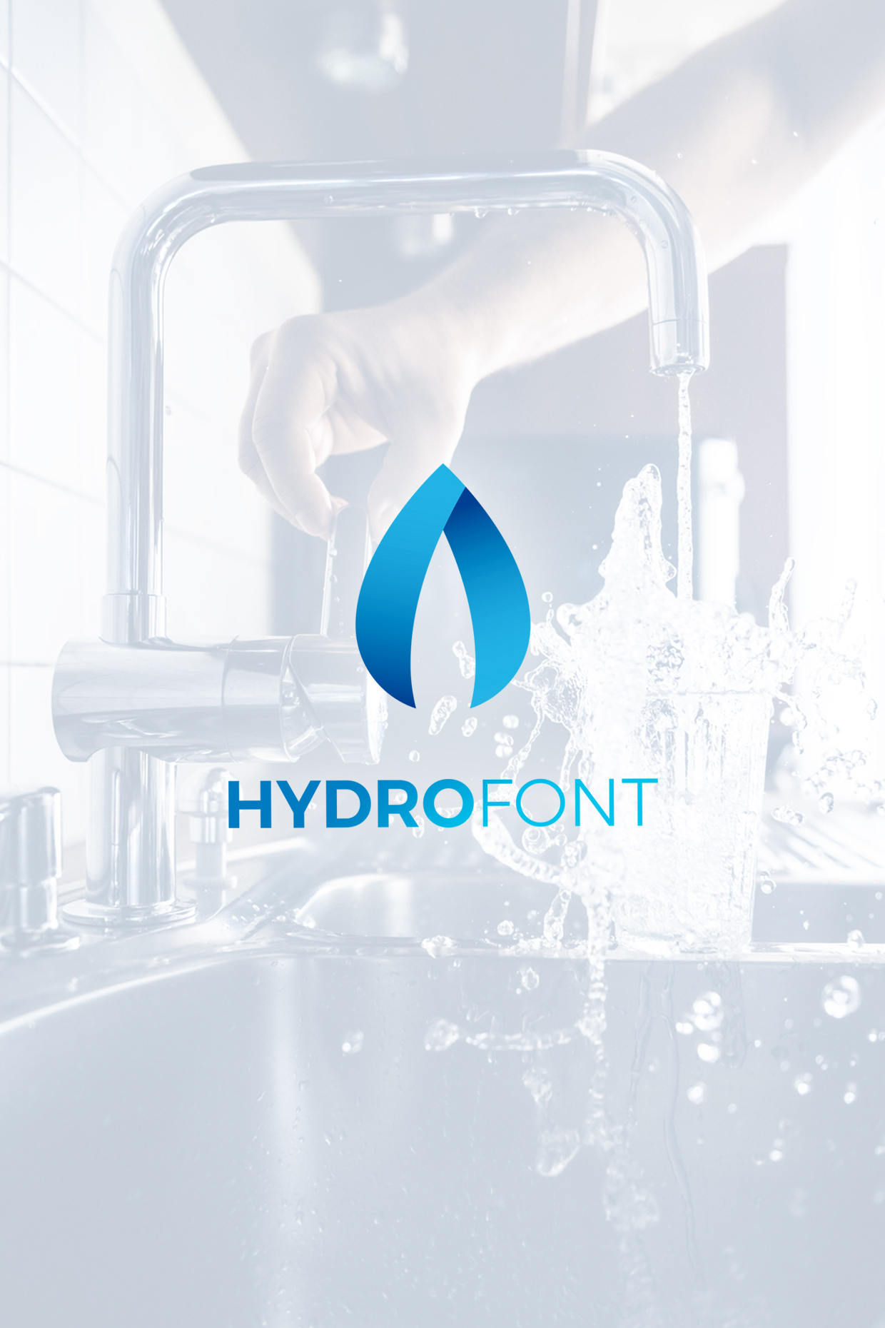 Diseño logo hydrofont
